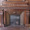 old walnut fireplace