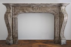 antique fireplace mantel louis XV