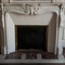 antique carrarar marble fireplace mantel