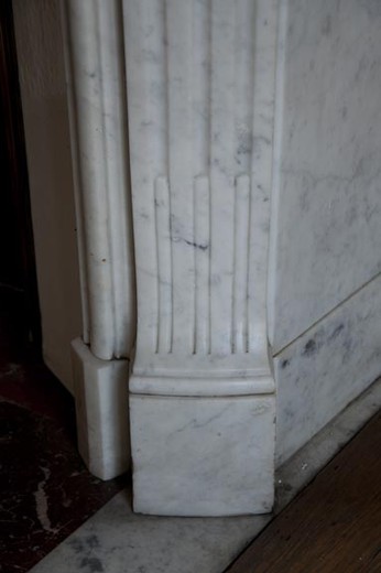 antique fireplace mantel marble louis 15