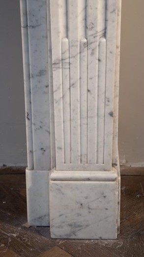 old carrara marble fireplace