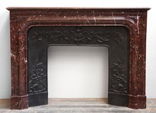 antique fireplace mantel louis XIV