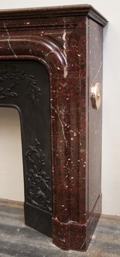 vintage fireplace mantel louis 14
