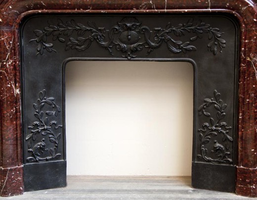marble classicism fireplace mantel