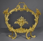 Antique firescreen