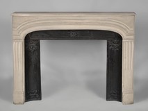 regency style stone fireplace