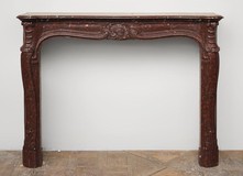 griotte marble fireplace Louis XV