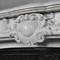 carrara marble regency style fireplace