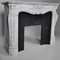 carrara marble Louis XV style antique fireplace with putti