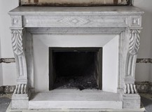 antique napoleon III marble fireplace