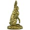 Alfred Dubucand antique sitting bronze hare