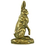 Alfred Dubucand antique sitting bronze hare