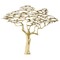 antique brass tree wall sculpture