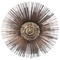 antique brutalist copper sunburst