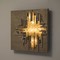 Antique lighted sculptural wall decoration