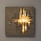 Antique lighted sculptural wall decoration