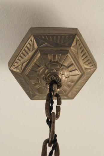 старинный потолочный светильник арт-деко