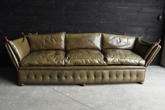 Style English Leather Sofa