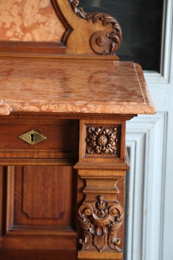 antique  walnut commode louis 16