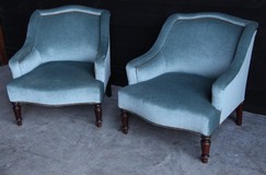 napoleon III pair armchairs