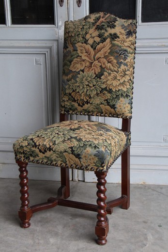 antique chairs in walnut