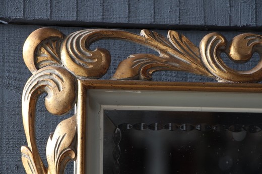 old antiques mirror and console