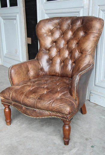 old furniture in leather