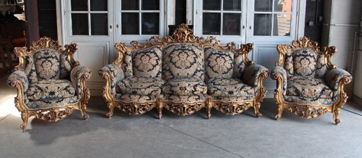 антикварная мебель - набор диван и кресла