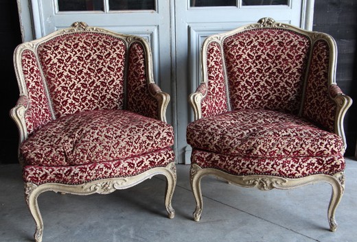 antique furniture pair armchairs