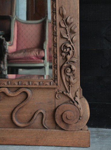 vintage furniture mirror oak