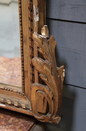 старинный антиквариат - напольное зеркало