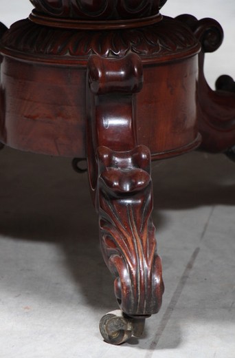 antique  table in mahogany