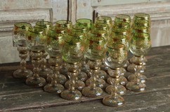 set of 23 wineglasses