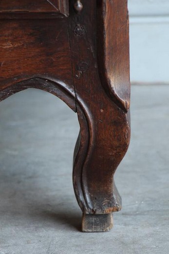 furniture oak wood old cupboard 18 century