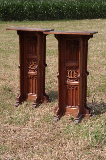 antique furniture oak stands