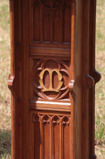 old furniture stands in oak