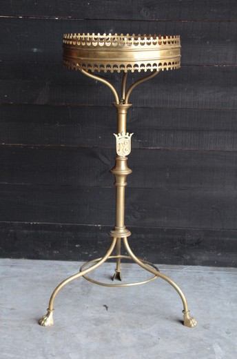 church antique candle table