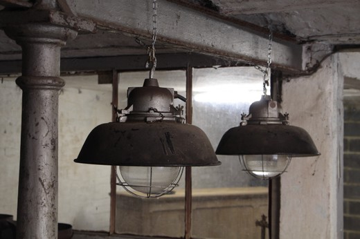 antique pair lamps