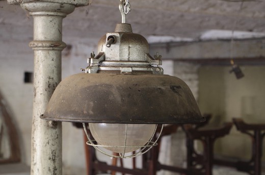 vintage industrial lamp