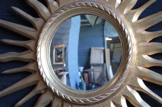 vintage round mirror