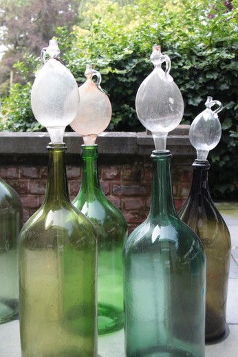 vintage set of bottles