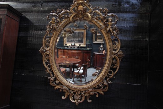 antique oval mirror