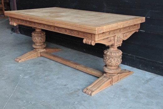old carved wooden table