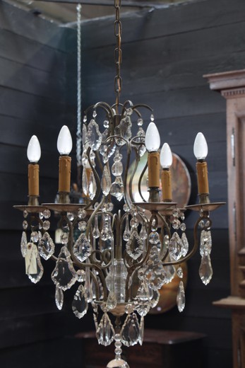 old chandelier antique crystal