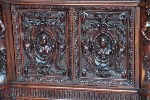 old walnut cabinet 19 century