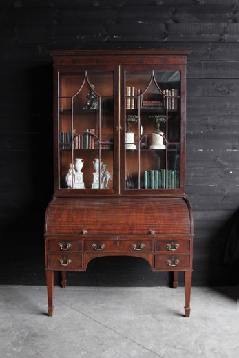 антикварная мебель - письменный стол из красного дерева