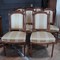 Louis XVI 6 walnut dining chairs