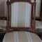 Louis XVI 6 walnut dining chairs