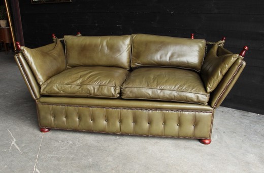 мебель антик - кожаный диван