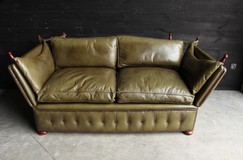 English leather sofa